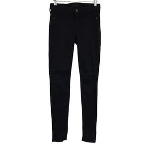 Vince Skinny Legging Jeans Womens 24 Wash Over Black Blue Dyed Cotton‎ Denim